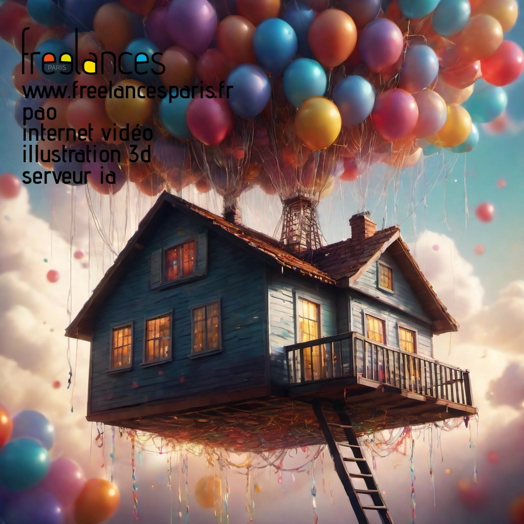 Pao mise en page internet vidéo illustration 3d serveur IA générative AI freelance paris studio de création magazines mq037c70